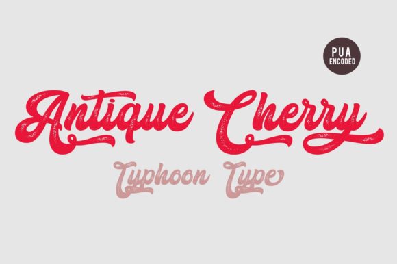 Antique Cherry: A Playful Vintage Script Font