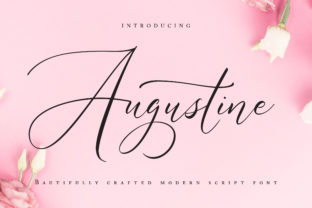 Augustine Script Font for Elegant Handmade Design