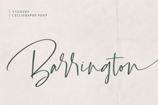 Barrington: A Light & Sophisticated Script Font for Digital Brands