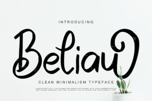 Beliau: A Minimalist Script Font for Polished Branding
