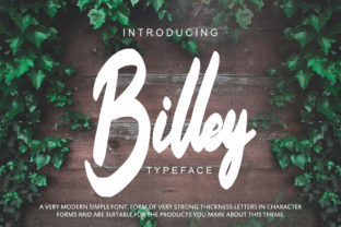 Billey Font: A Thick, Fun Script Handwritten Typeface
