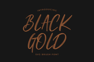 Black Gold Script Font for Elegant Digital Branding