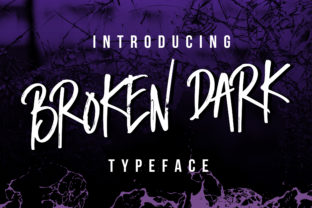 Broken Dark Font for Raw, Memorable Campaign Design