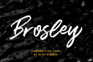 Brosley: A Contemporary Script Handwritten Font with Authentic Charm