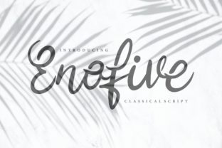 Enofive Script Handwritten Font for Crafters & Sellers