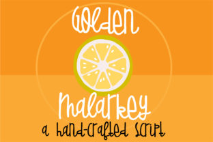 Golden Malarkey: A Script Handwritten Font for Playful Editorial Design