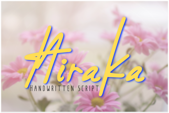 Hiraka Script Handwritten Font for Bold Brand Identity