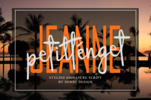 Jeanne Petitténget: A Bold, Authentic Script Handwritten Font