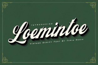 Loemintoe Script Handwritten Font for Crafters & Sellers