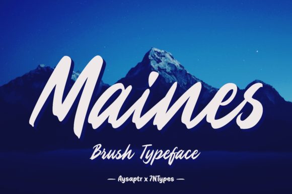 Maines Font: A Sweet Vintage Script Handwritten Typeface