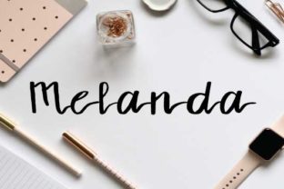 Melanda: A Sweet Script Handwritten Font for Small Business Branding