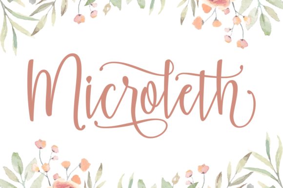 Microleth: A Friendly Script Handwritten Font for Editorial Charm