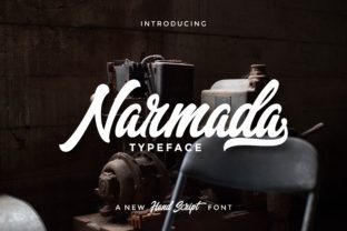 Narmada: A Modern Script Typeface for Digital Branding