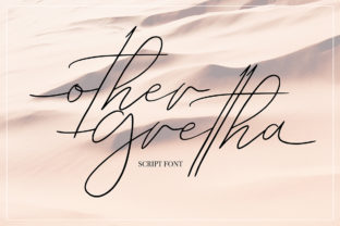 Other Grettha Script Handwritten Font for Crafters