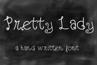 Pretty Lady Script Handwritten Font for Creative Makers