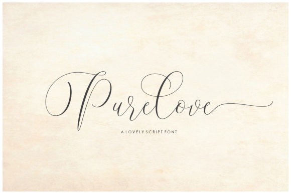 Purelove Script Font for Elegant Campaign Typography