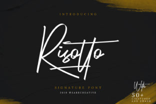 Risotto Font: Bold Script Handwritten Typeface for Modern Web Design