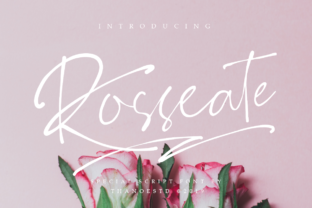 Rosseate Script Font for Editorial Design