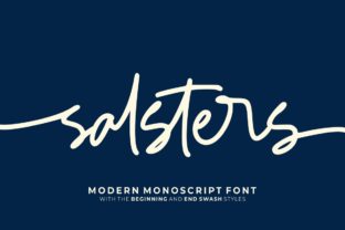 Salsters: A Natural Script Handwritten Font for Editorial Design