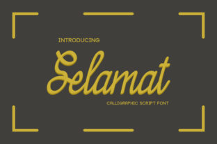 Selamat Font: A Light & Charming Script Handwritten Typeface