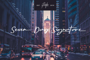 Seven Day Signature: A Sweet Script Font for Modern Editorial Design