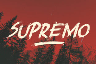 Supremo: A Script Handwritten Font for Halloween and Horror Branding