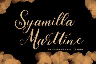Syamilla Marttine Script Font for Elegant Handmade Designs