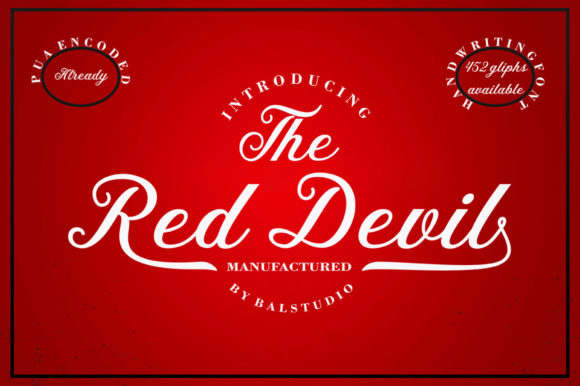 The Red Devil Font for Elegant, Playful Branding