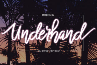 Underhand Script Font for Handmade & Printable Creators