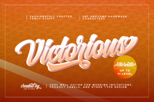 Victorious: A Bold Script Handwritten Font for Vintage-Themed Design